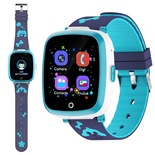 ETPARK Reloj Inteligente, Relojes Llamadas Chat de Voz SOS Control Parental Cmara música Juegos multicolor Relojes Telefono Regalo para Niños Niña de 3-12 Años