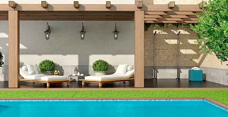 decoracion piscina