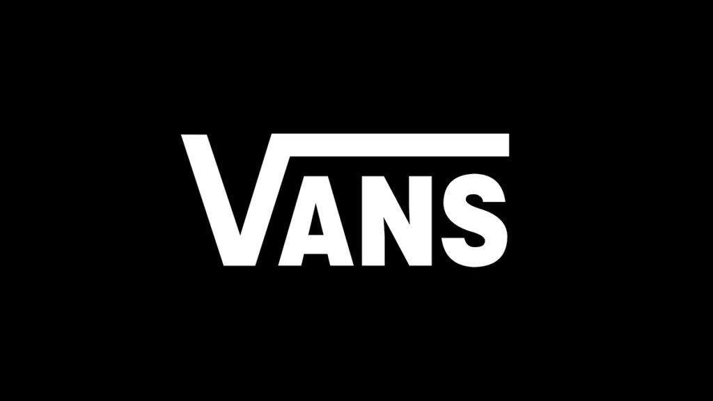 logo vans sobre fondo negro