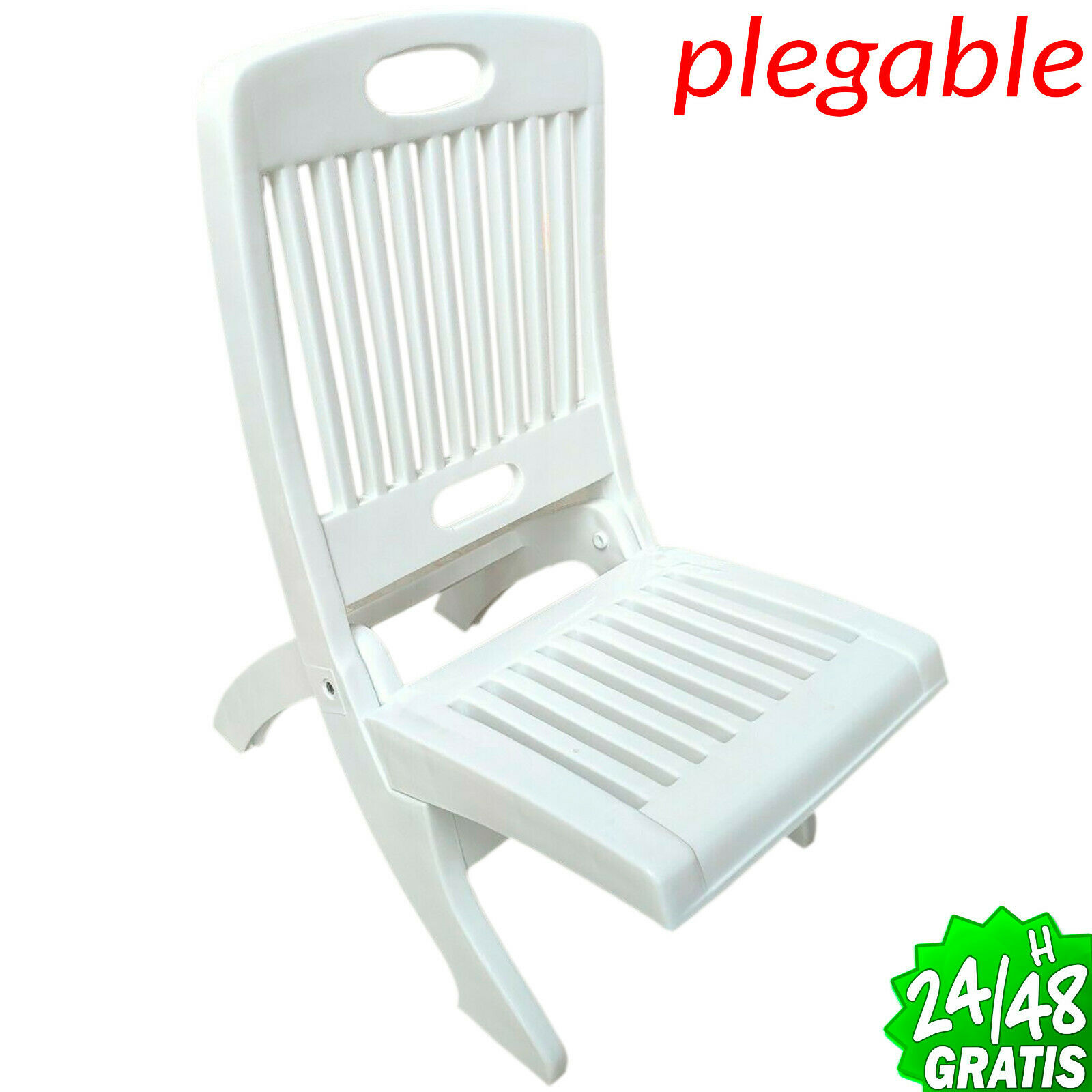 Silla de Playa PLEGABLE Plastico Maciso Pezca Camping Robusto Beach Chair