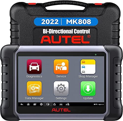 Autel MK808 Maxicom Obd2 Herramienta Bidireccional de Diagnosis Multimarca con Todas Las Funciones del Sistema y 28 Servicios con Test Activos en 2022