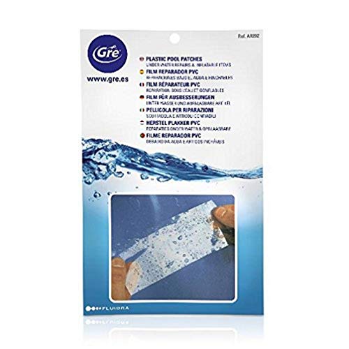 Gre AR202 - Film Reparador de PVC para Liner de Piscina, 5 Unidades