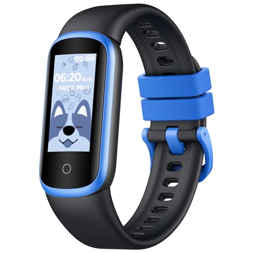 Smartwatch Niños Reloj Inteligente Niña: Pulsera Actividad Niño Niña con Pulsometro Podometro Presion Arterial Calorias Deportivo Smart Watch IP68 Impermeable Reloj Digital para Android iPhone