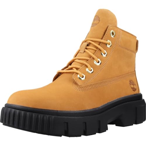 Timberland Botas de Cuero Greyfield, Zapatos de Senderismo Mujer, marrón, 37 EU